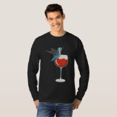 Hummingbird Wine Drinking Birdwatching T-Shirt (Vorne ganz)