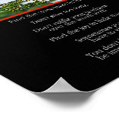 Hummingbird Wisdom Poster (Ecke)