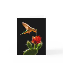 "Hummingbird with Blume" jeden Anlaß-Karte