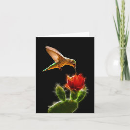 "Hummingbird with Blume" jeden Anlaß-Karte Dankeskarte