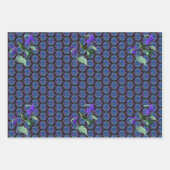 Hummingbird with hydrangeas, Rosen, Purple back wr Geschenkpapier Set (Vorderseite 2)