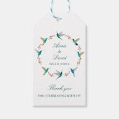 Hummingbird Wreath Wedding Geschenkanhänger (Vorderseite)