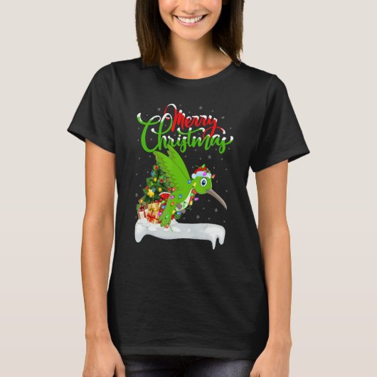 Hummingbird Xmas Decorations Hummingbird Christm T-Shirt (Vorderseite)