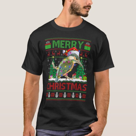Hummingbird   Xmas Tree Ugly Santa Hummingbird Chr T-Shirt (Vorderseite)