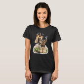 Hummingbird Yorkshire Terrier T-Shirt (Vorne ganz)