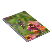 Hummingbird Zinnia Blume Notizblock (Rechte Seite)