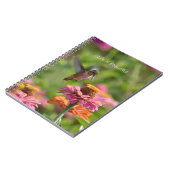 Hummingbird Zinnia Flowers (my photography) Notizblock (Linke Seite)