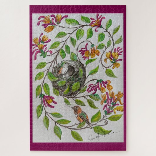 Hummingbird Zuhause Puzzle (Vertikal)