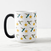 Hummingbirds and Stars Zwei-Tone-Tasse Verwandlungstasse (Links)