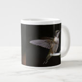 Hummingbirds auf Black 20 oz BIG Tasse (Vorderseite Rechts)