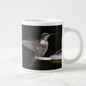 Hummingbirds auf Black 20 oz BIG Tasse (Rechts)