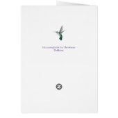 Hummingbirds Birthday Card (Hinten)