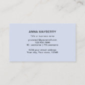 Hummingbirds (Blauer Hehlkopf) Visitenkarte (Rückseite)