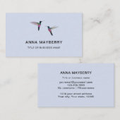 Hummingbirds (Blauer Hehlkopf) Visitenkarte (Vorne/Hinten)