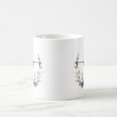 Hummingbirds Blume Muster Kaffeetasse (Mittel)