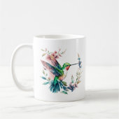 Hummingbirds Blume Muster Kaffeetasse (Links)