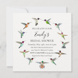 Hummingbirds Bridal Dusche Einladung