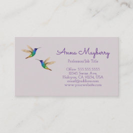 Hummingbirds Business Card Visitenkarte
