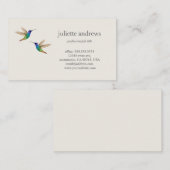 Hummingbirds Business Card Visitenkarte (Vorne/Hinten)