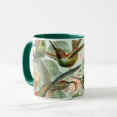 Hummingbirds by Ernst Haeckel, Vintage Vogelbäume Tasse (Vorderseite Links)