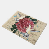 Hummingbirds Duet Fußmatte (Schrägansicht)