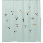 Hummingbirds Duschvorhang (Vorderseite)