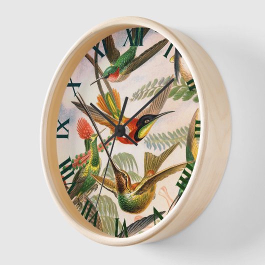 Hummingbirds - Ernst Haeckel Uhr (Winkel)