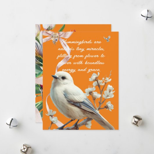 HUMMINGBIRDS FEIERTAGSKARTE (Vorderseite/Rückseite Beispiel)