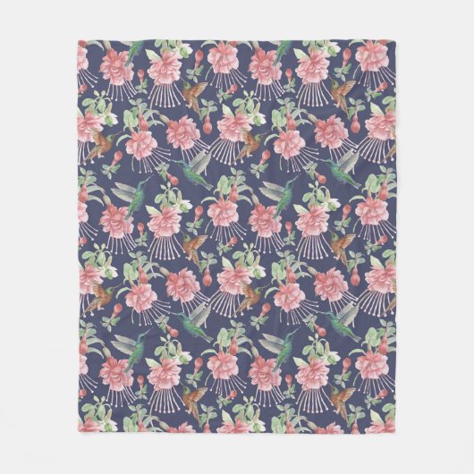 Hummingbirds Fleece Blanket (Vorderseite)