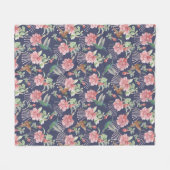 Hummingbirds Fleece Blanket (Vorderseite (Horizontal))