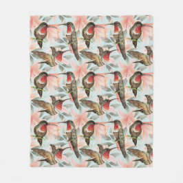 Hummingbirds Fleece Blanket