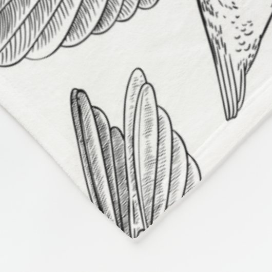 Hummingbirds Fleece Blanket (Ecke)