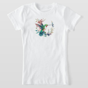Hummingbirds Floral Bouquet Geburtstagsparty T-Shirt