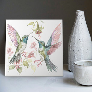 Hummingbirds & Fresenia Kunst und Handwerk Fliese