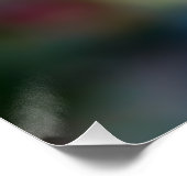 Hummingbirds Fuchsia Flowers Iridescent Dance Poster (Ecke)