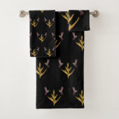 Hummingbirds Gelbe Blume Badhandtuch Set (Insitu)