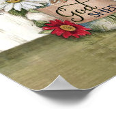 Hummingbirds God Shuckte Seine Gnade Hauswarming G Poster (Ecke)