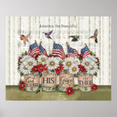 Hummingbirds God Shuckte Seine Gnade Hauswarming G Poster (Vorne)