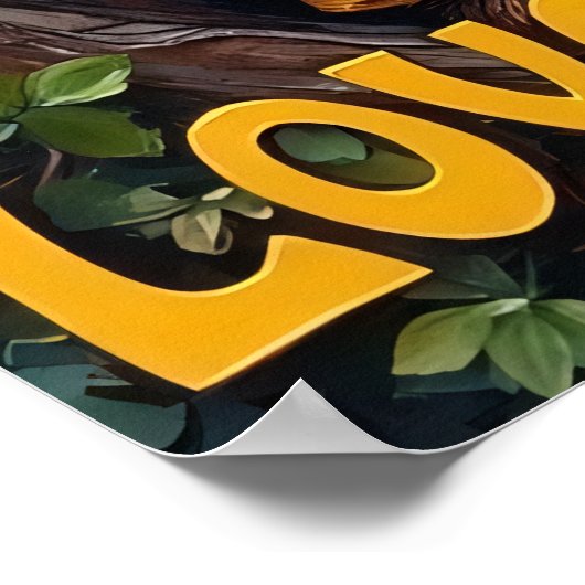 Hummingbird's Hideaway: Bären's Acoustic Gig Poster (Ecke)