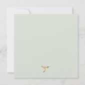 Hummingbirds Hochzeit Einladung (Rückseite)