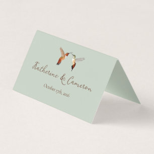 Hummingbirds Hochzeitsplatzkarten