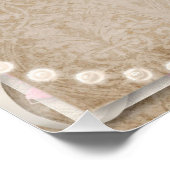 Hummingbirds Hört Blume Willkommen Wifi-Kennwort Poster (Ecke)