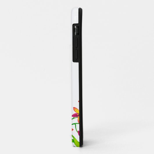 Hummingbirds in Candy Lily Blume iPhone Case (Hinten/Links)