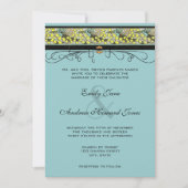 Hummingbirds & Maidenhair Wedding Einladung (Vorderseite)