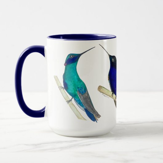 Hummingbirds Mug Tasse (Links)