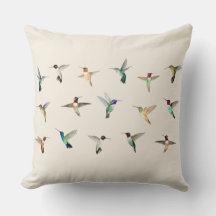Hummingbirds of North America Throw Kissen