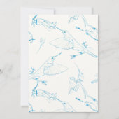 Hummingbirds Pattern Save The Date (Vorderseite)