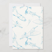 Hummingbirds Pattern Save The Date (Rückseite)