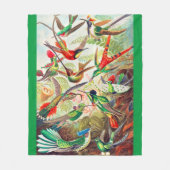 Hummingbirds print 1904 fleecedecke (Vorderseite)