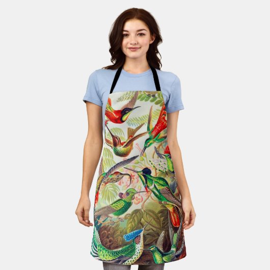 Hummingbirds print 1904 schürze (Getragen)
